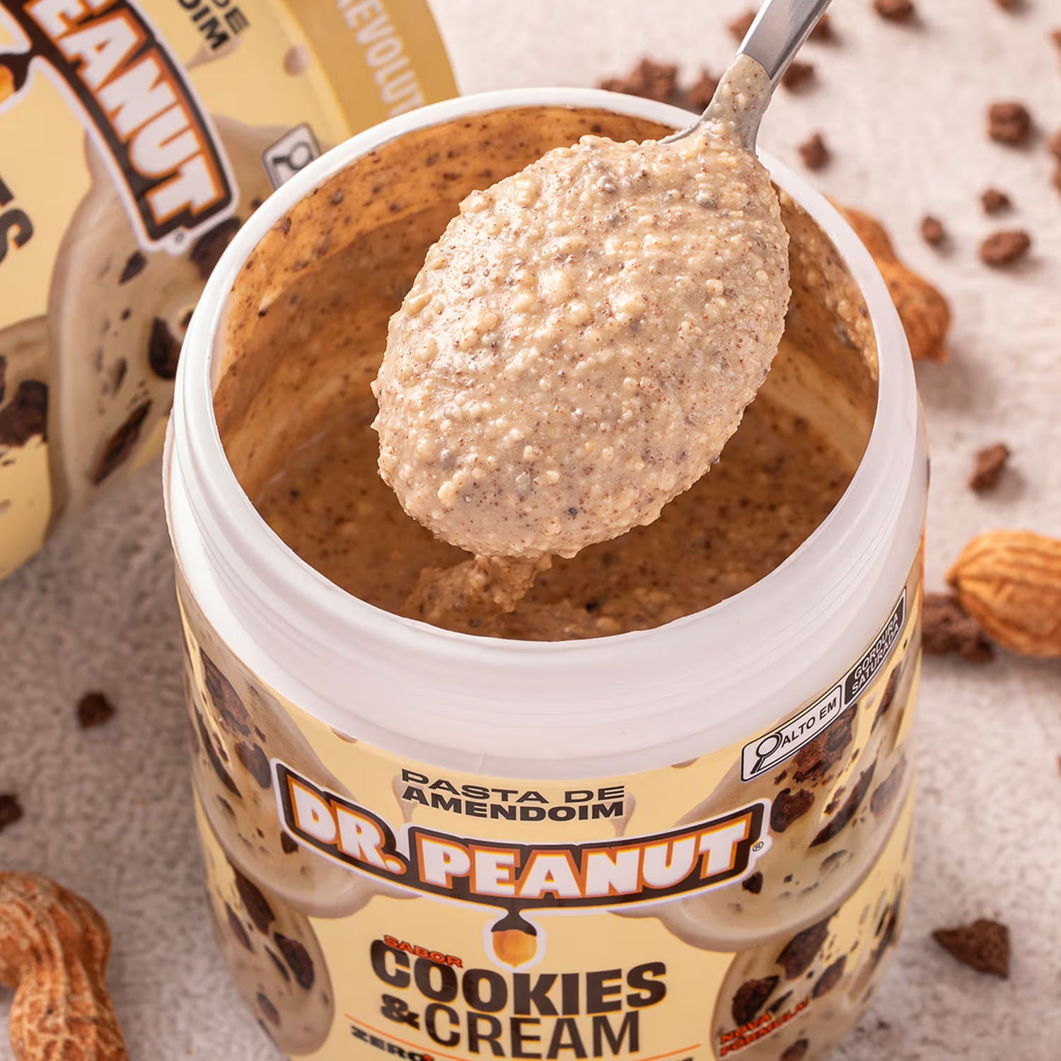 Combo Stars - 4 pastas 250g sabor Avelã, Bueníssimo, Cookies & Cream, Pistache