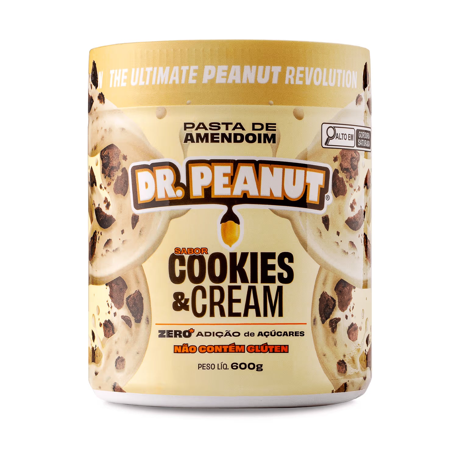 Pasta de amendoim sabor Cookies & Cream 600g