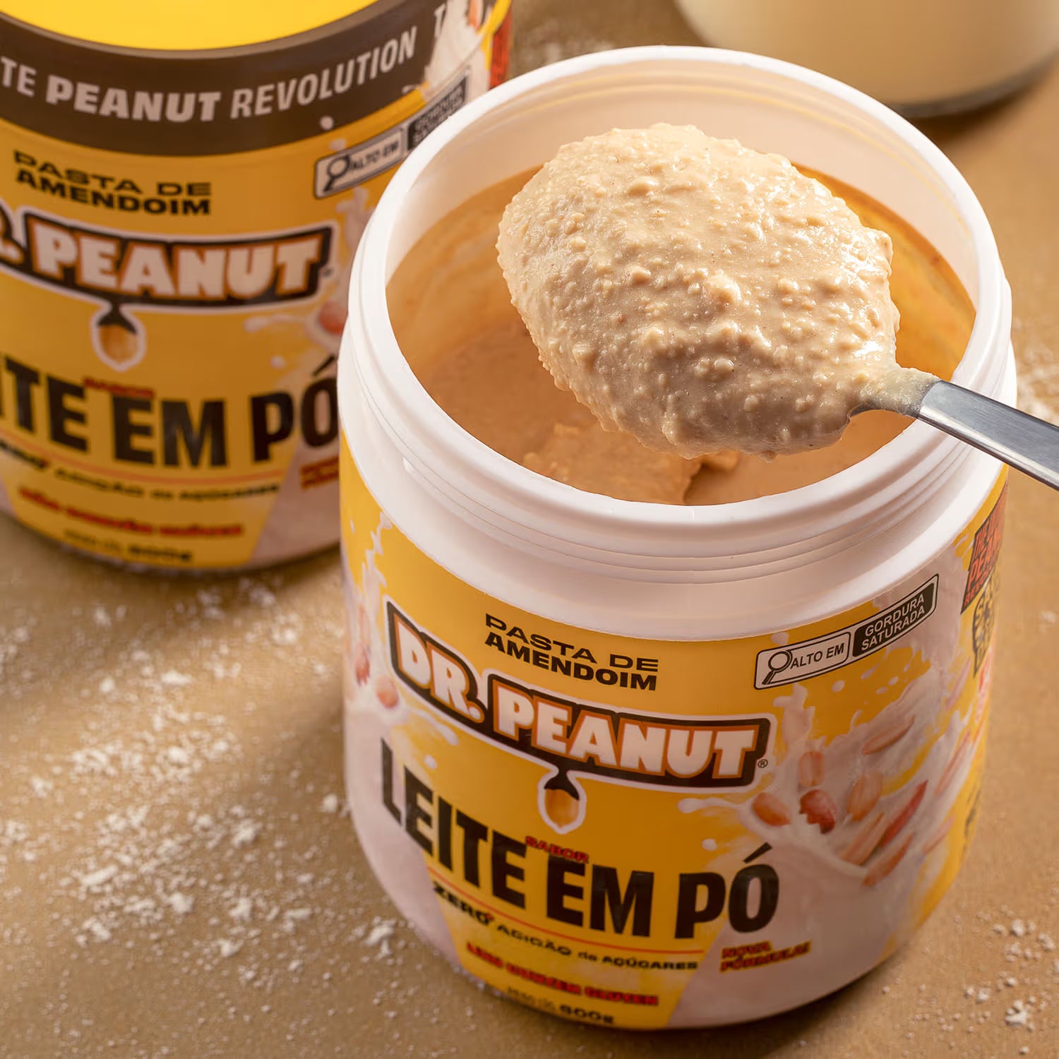 Pasta de amendoim sabor Leite em Pó 600g