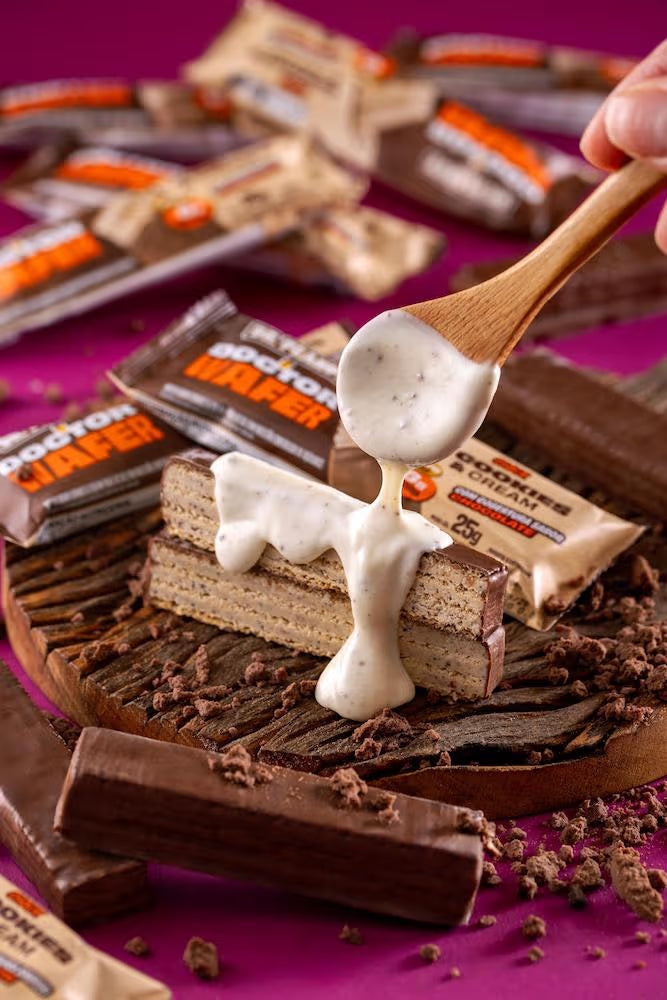 Display Doctor Wafer Cookies & Cream - 25g 12 Un. 300g