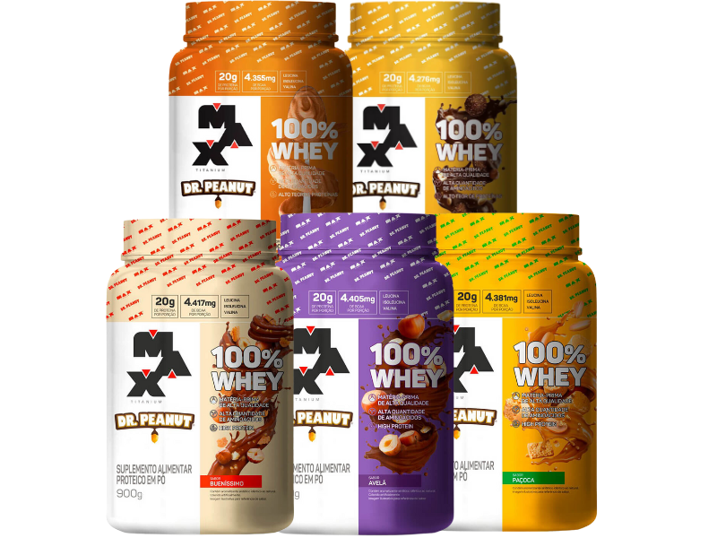 WHEY 100% 900G POTE - Todos os sabores