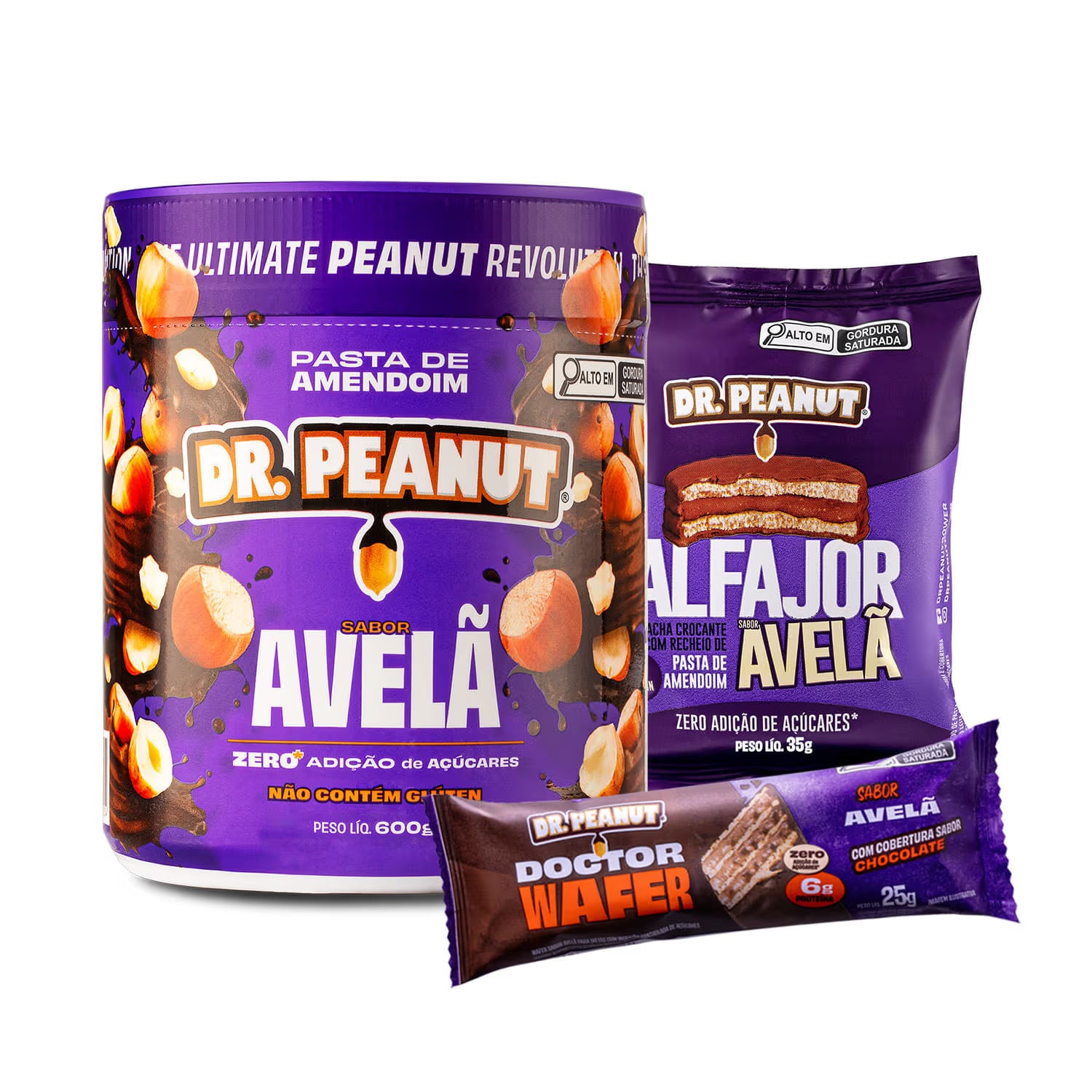 Combo Comprou, Ganhou Avelã - Pasta 600g, 1x Alfajor, 1x Wafer