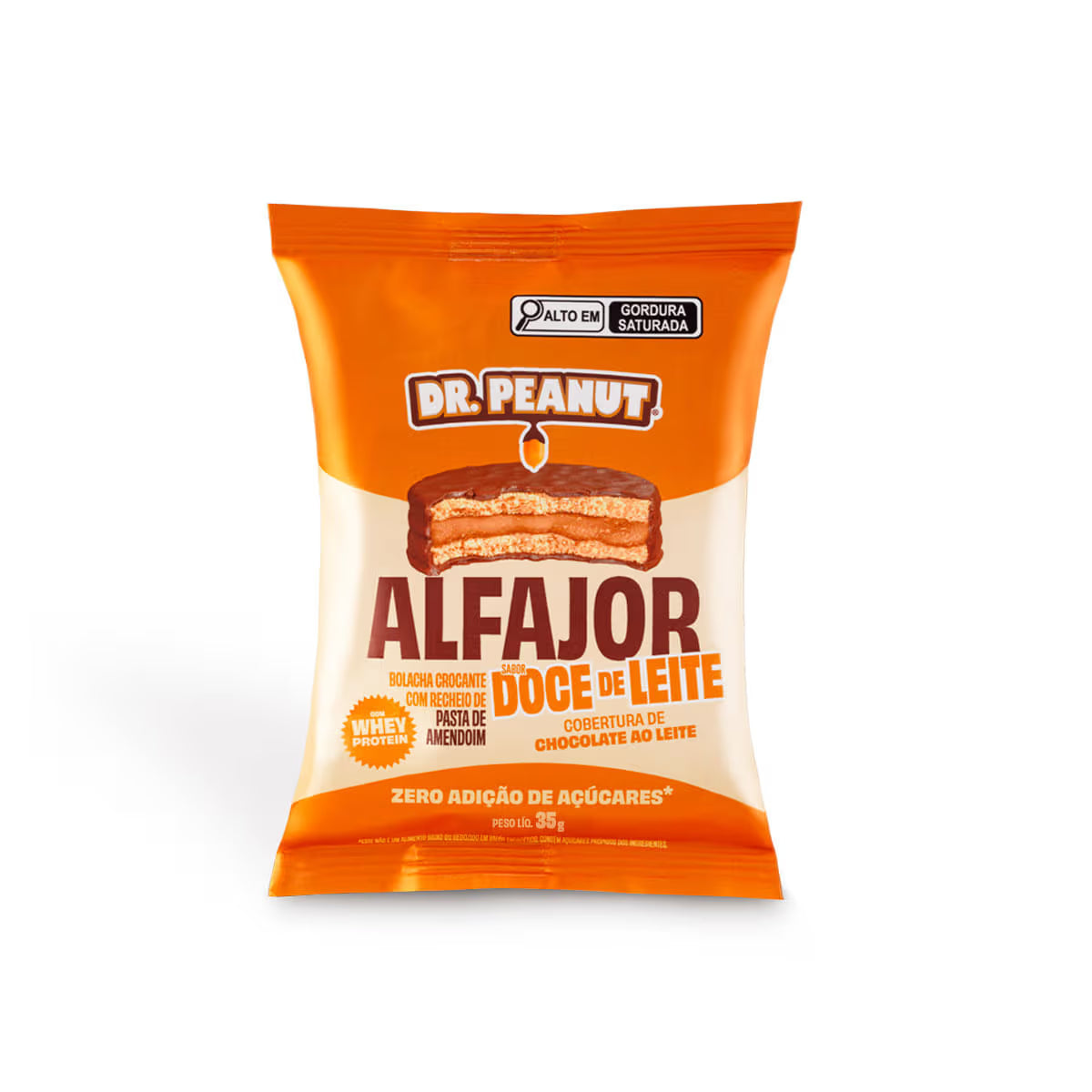 Display Alfajor Doce de leite com cobertura de chocolate ao leite - 12 Un. 35g 420g